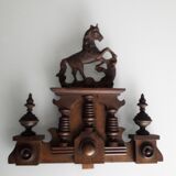 Fronton de meuble en bois 33 cm