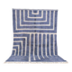 Handmade pure wool rug, size 140 x 260 cm.