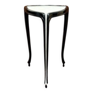 Table d'appoint noire - peau