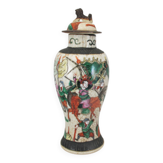 Ancien vase potiche Nankin Chinois Chine 19è siècle