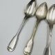 Lot of 6 Silver-Plated Metal Soup Spoons Wiskemann