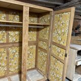 Parisian art deco wardrobe in natural wood