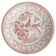 Folk Art Dish with Red Floral Motif by Ilse Claesson for Rörstrand, Sweden 1930