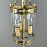 Louis XVI style lantern in bronze and glass, 20th century