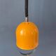 Vintage yellow Space Age suspension, Mid-Century Modern pendant lamp.