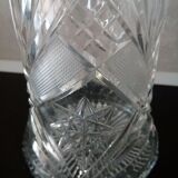 Carafe en verre taillée