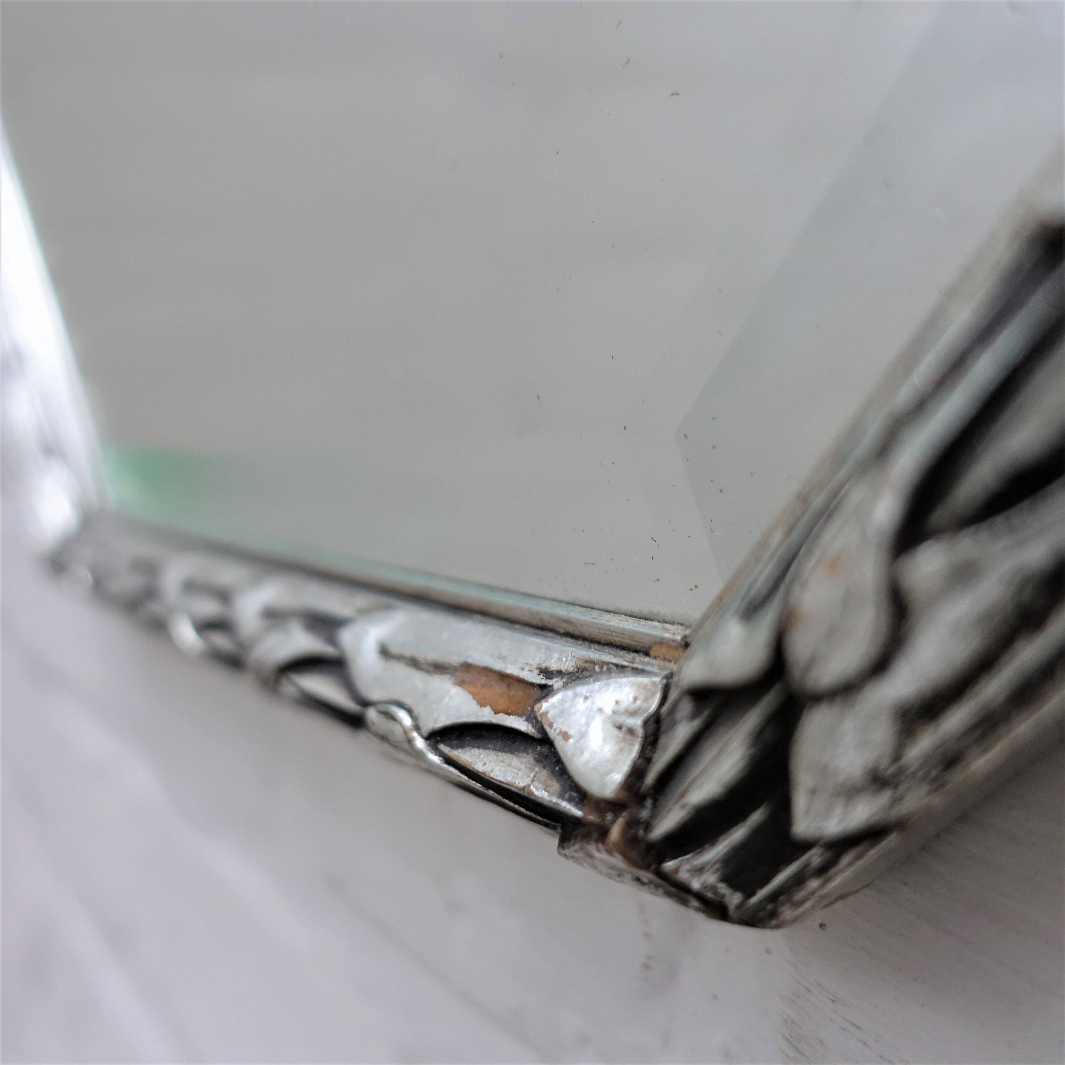 Vintage octagonal mirror