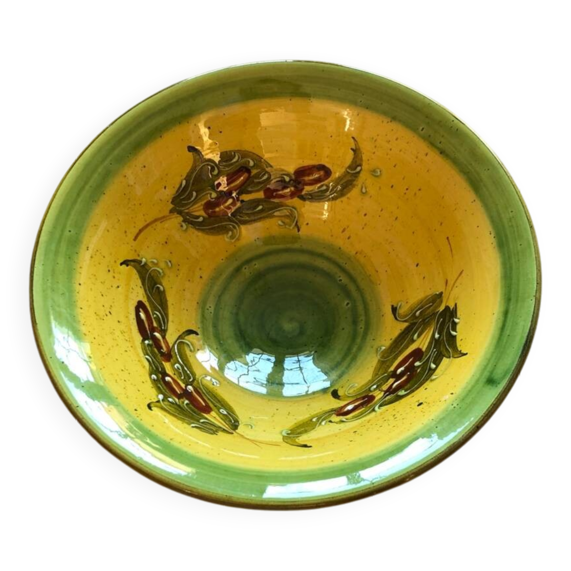 Salad bowl, ceramic dish Vallauris