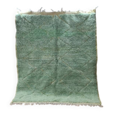 Modern Moroccan rug in green wool