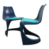 Paire de chaises empilables modèle 290 conçue par Steen Ostergaard pour CADO, 1970