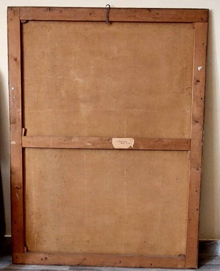 Large oil painting on canvas 2 m x 1.50 m - animated landscape - Charles Louis Verboeckhoven