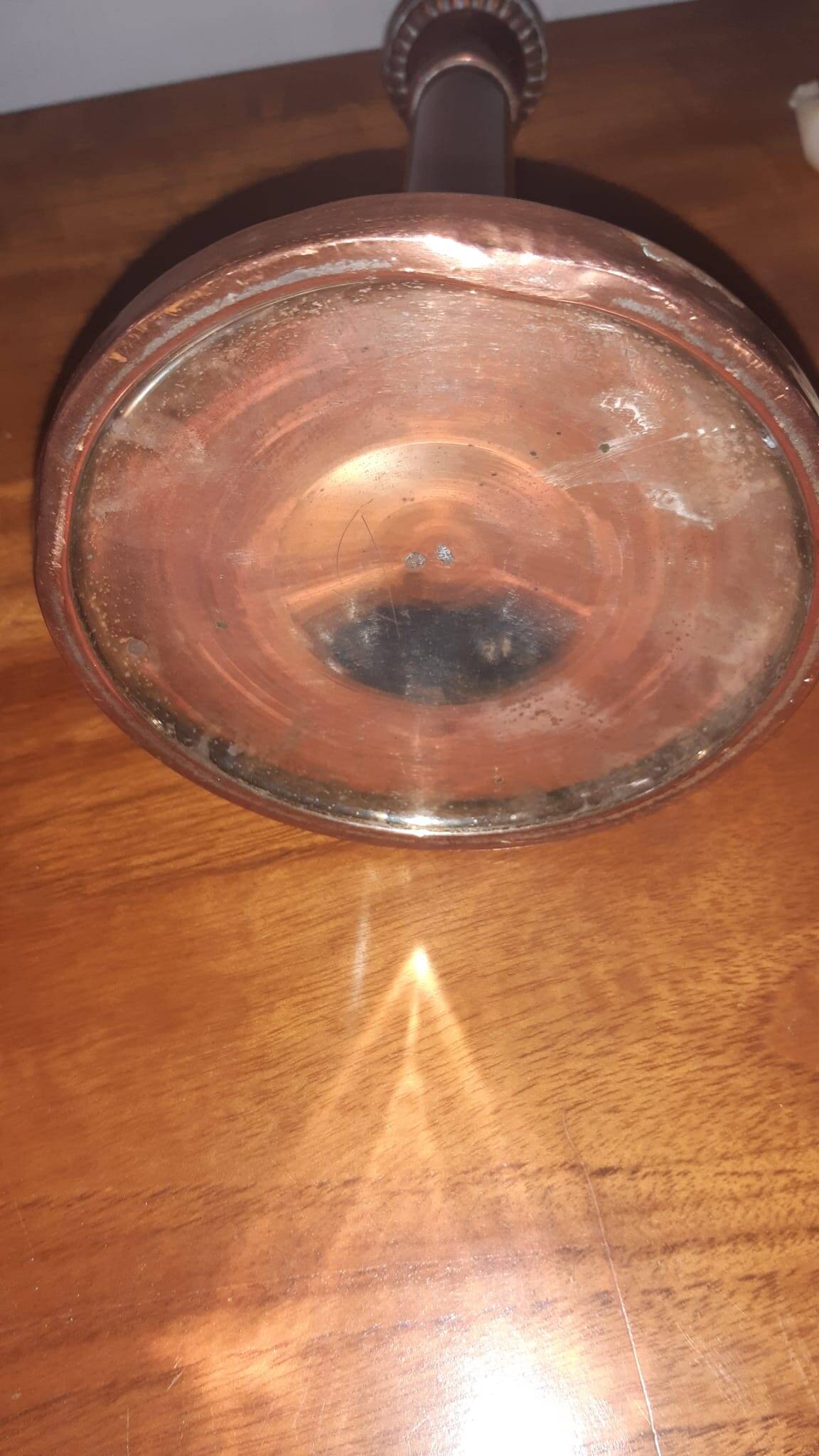 Set of two copper candlesticks from the early 20th century.