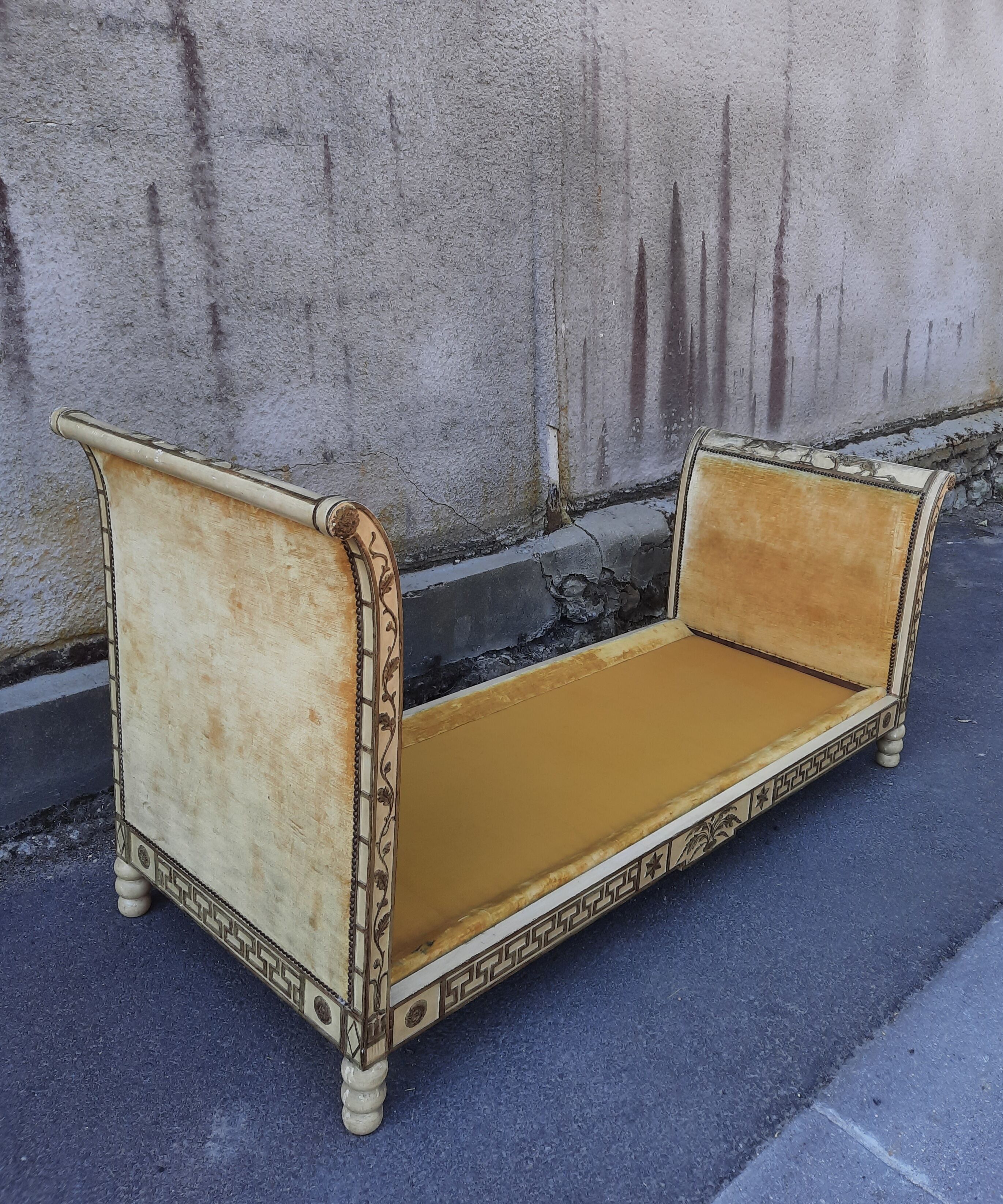 Directoire lacquered bed