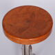 Restored Bauhaus Stool, Mücke Melder, Beech, Chrome-Plated Steel, Czechia, 1930s