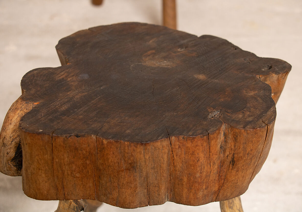 Tripod wooden stool