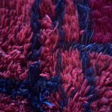 Mid-century Modern Bordeaux Red Rya Rug by Gull-Britt Johansson for NIAB, Sweden