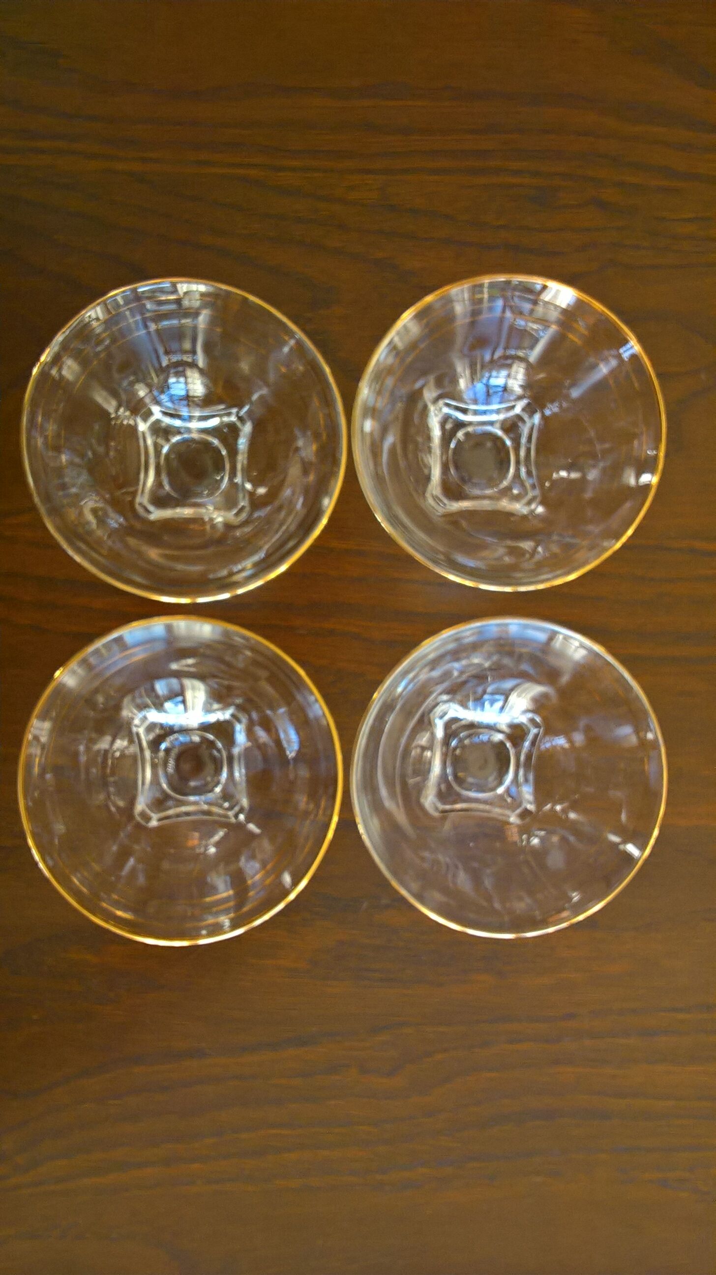 Lot of 4 glass cups