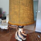 large ceramic lamp from the 70s with retro lighting
