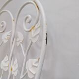 Sculptural Wrought Iron Garden Chairs with Tree Design 1950s Set of 5