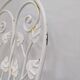 Sculptural Wrought Iron Garden Chairs with Tree Design 1950s Set of 5