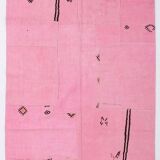 6x8  Pink Turkish Kilim Rug, 178x254Cm