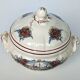 Earthenware tureen from sarreguemines obernai model illustrated by henri loux