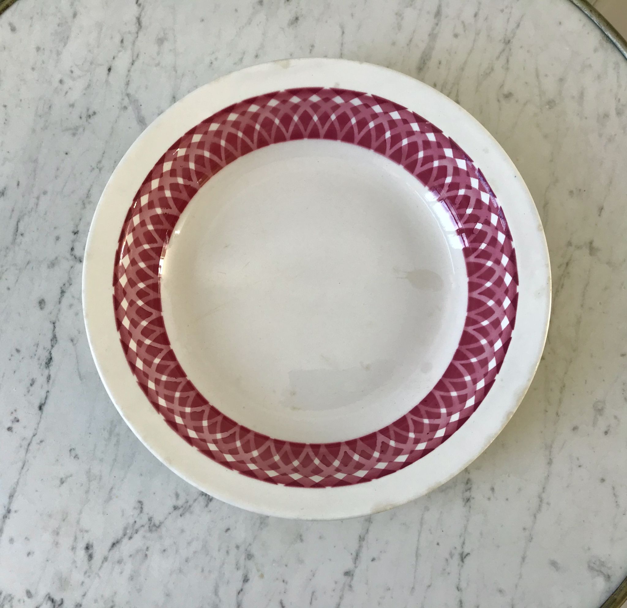 Plat creux Digoin Sarreguemines modèle Castel