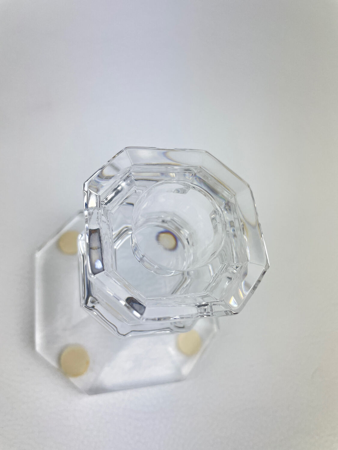 Baccarat table candlesticks Harcourt model crystal