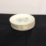 9 plates primefleur gien