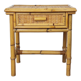 Rattan bedside table