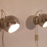 Pair of Scandinavian wall sconces "Trivel belysning" Sweden 1970
