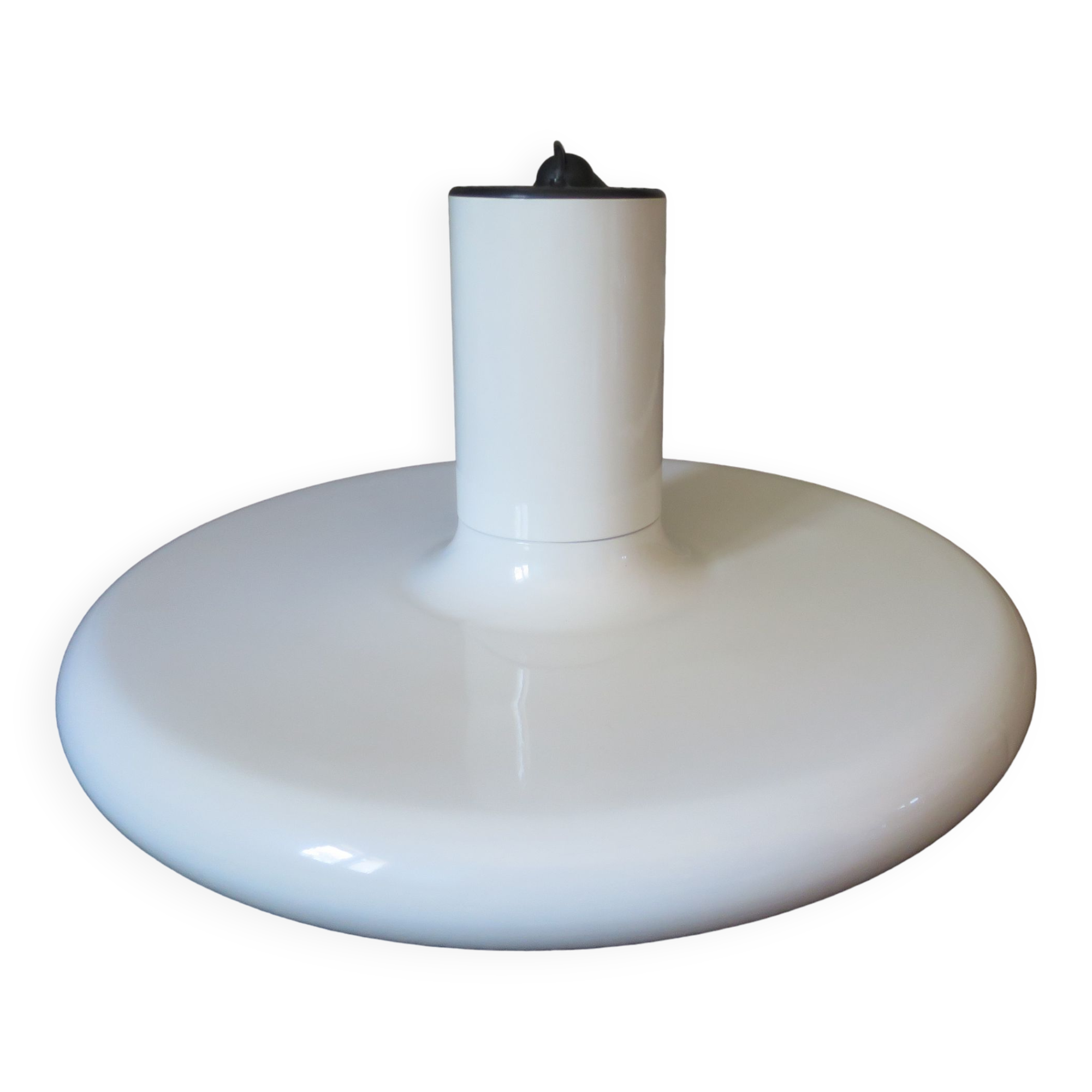 Suspension Lita white lacquered metal XL 60 cm