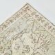 Tapis Vintage Beige et Vert Sauge Motifs Floraux Médaillon, 187x305 Cm