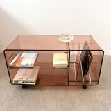 Storage furniture - vinyls in smoked Plexiglas by Michel Dumas