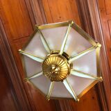 Art deco octagonal chandelier Henri Petitot