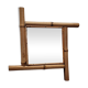 Antique French Bamboo Mirror, late 1800s