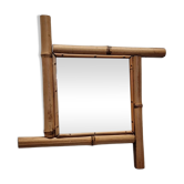 Miroir en bambou, France fin des années 1800