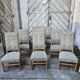 8 solid wood chairs in Louis XIII style