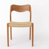 Set of 6 Møller Model 71 Chairs | Danish Modern Teak Dining Chairs | 1960s