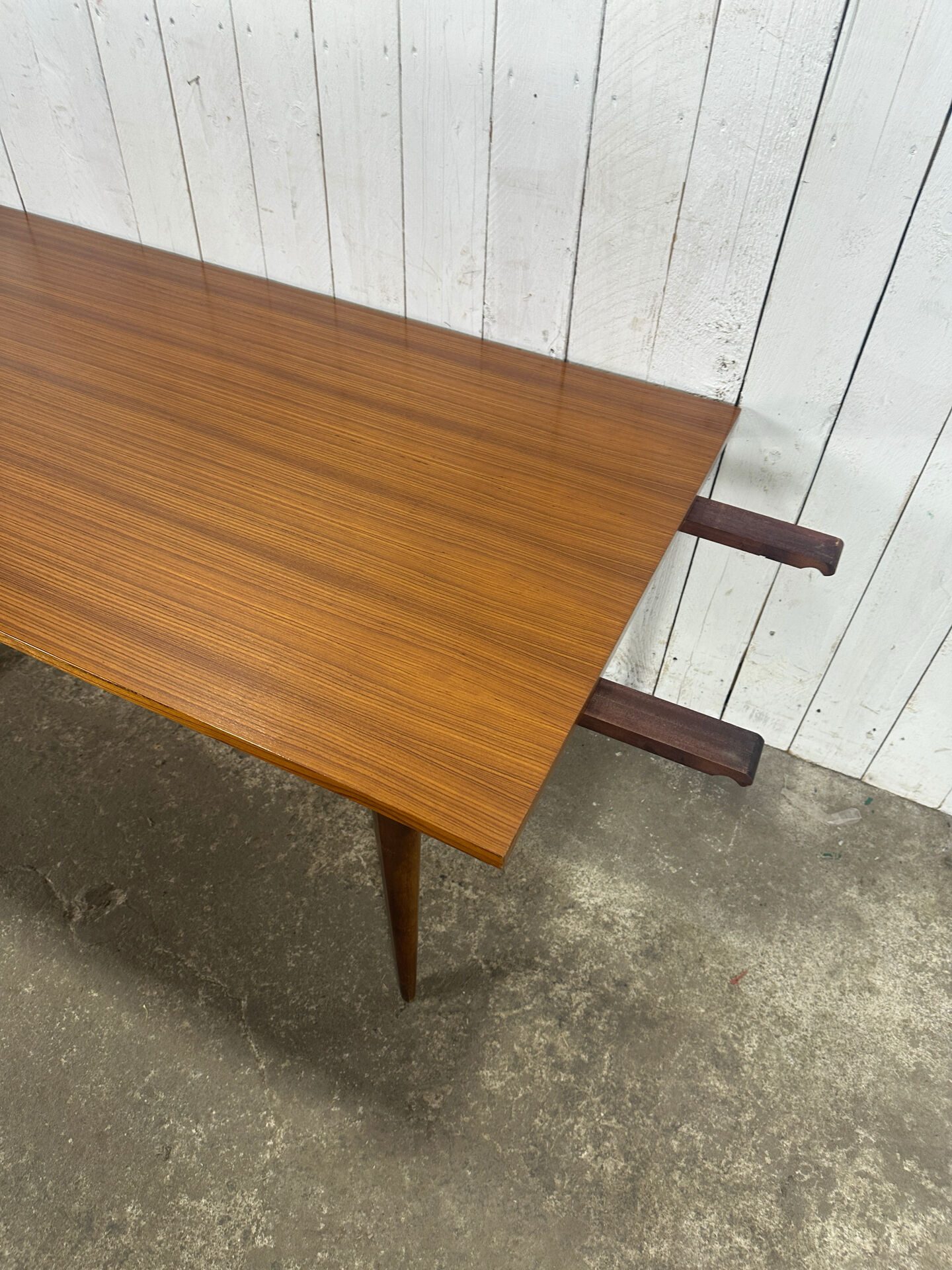 Table à manger vintage en teck extensible – années 60