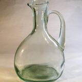 Thick glass pitcher