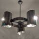 Space Age 3-light chandelier from the 60s/70s