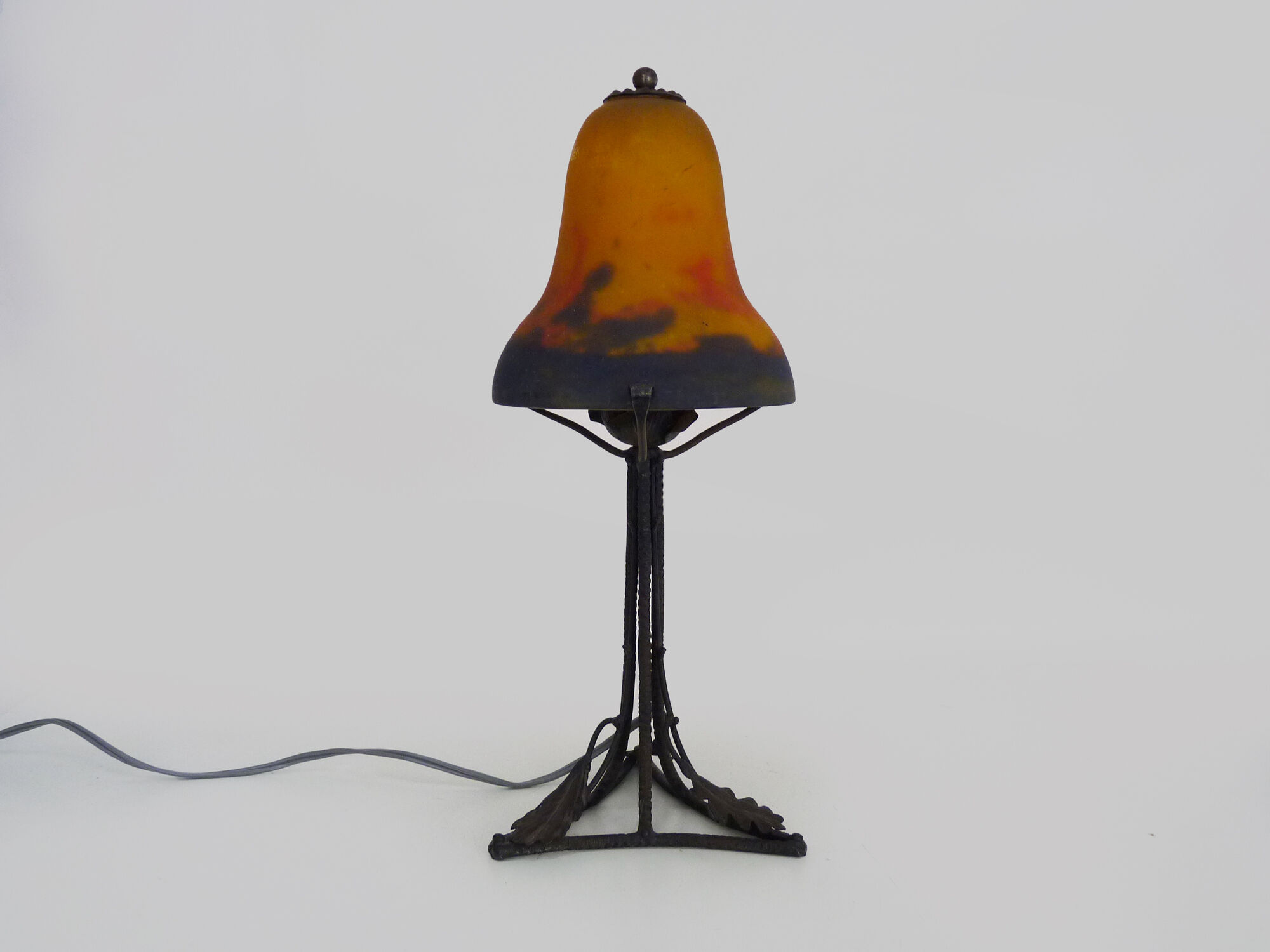 Vintage Art Deco desk lamp by Muller Frères Lunéville, 1930s