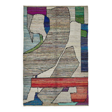 Handwoven Turkish Recycled Boho Rug 197 cm x 307 cm