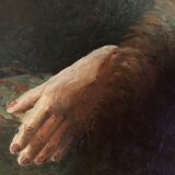 Ancienne peinture représentant un nu féminin signée "Charbonniaud"