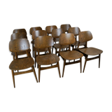Mid-Century Chairs from Thonet, 1950s, Set of 12