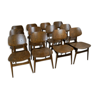 Mid-Century Chairs from Thonet, 1950s, Set of 12