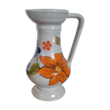 Ceramic vase or pitcher with Poët Laval floral motifs