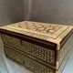 Large Syrian box with geometric decoration encrusted with mother-of-pearl