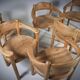 Chaises de salle à manger par Rainer Daumiller x 6, années 1970